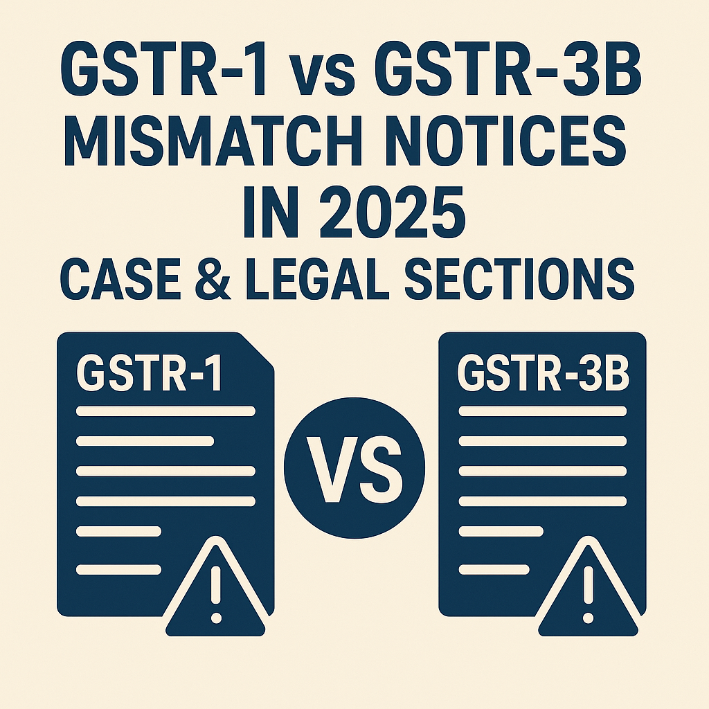GSTR-1 vs GSTR-3B Mismatch Notices in 2025