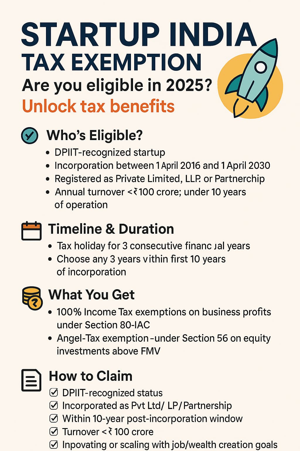 Startup India Tax Exemption