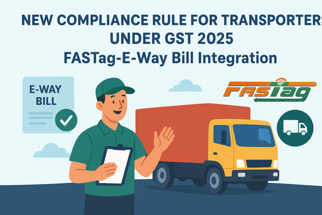 New Compliance Rule for Transporters under GST 2025: FASTag-E-Way Bill Integration