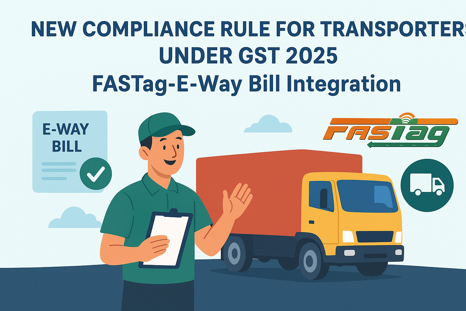 New Compliance Rule for Transporters under GST 2025: FASTag-E-Way Bill Integration