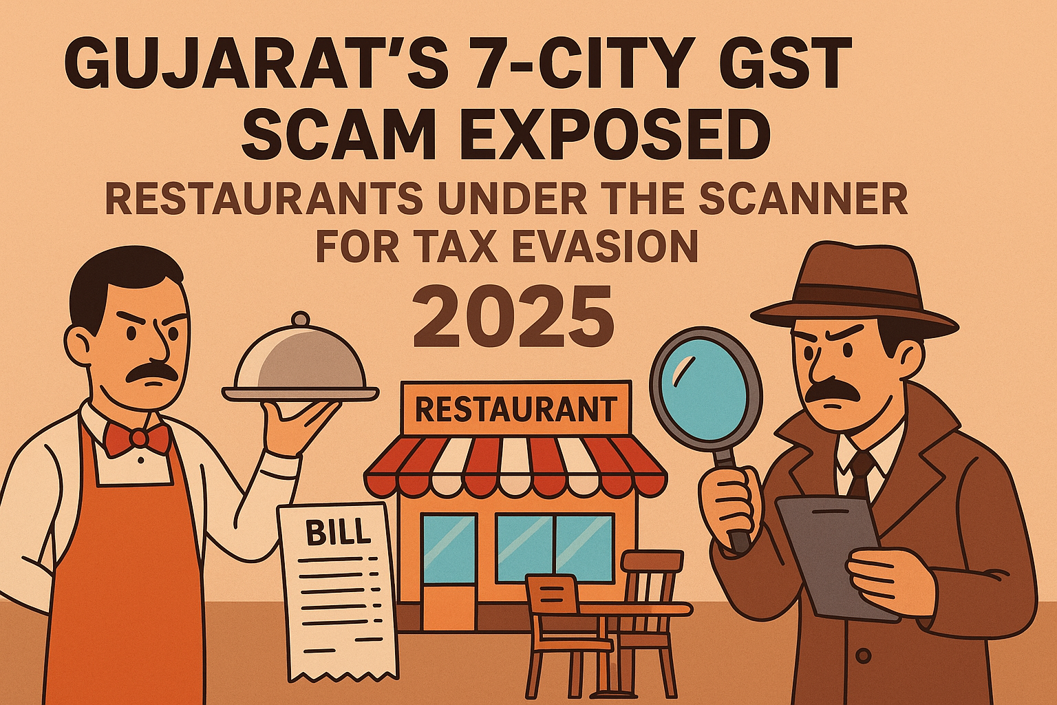 Gujarat’s 7-City GST Scam Exposed: Restaurants Under the Scanner for Tax Evasion 2025