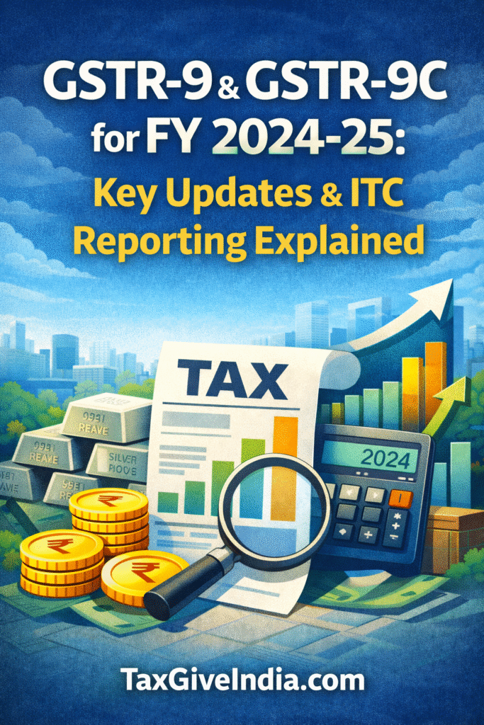 GSTR-9 & GSTR-9C for FY 2024-25