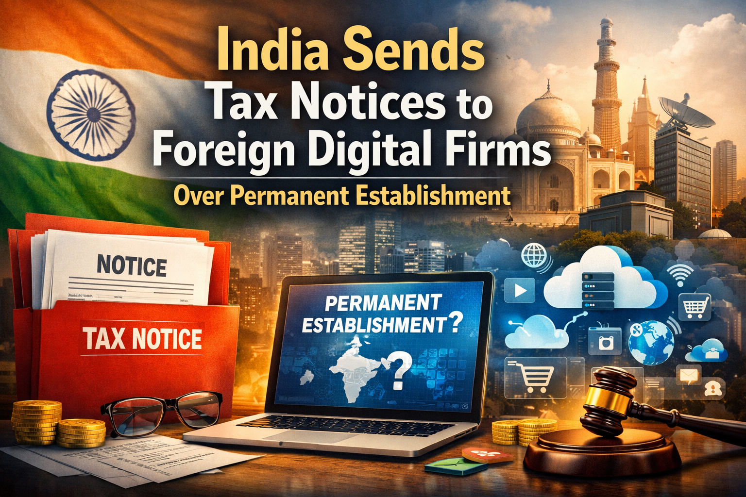 Why India Has Sent Tax Notices to 4–5 Foreign Digital Firms Over Permanent Establishment Simplified