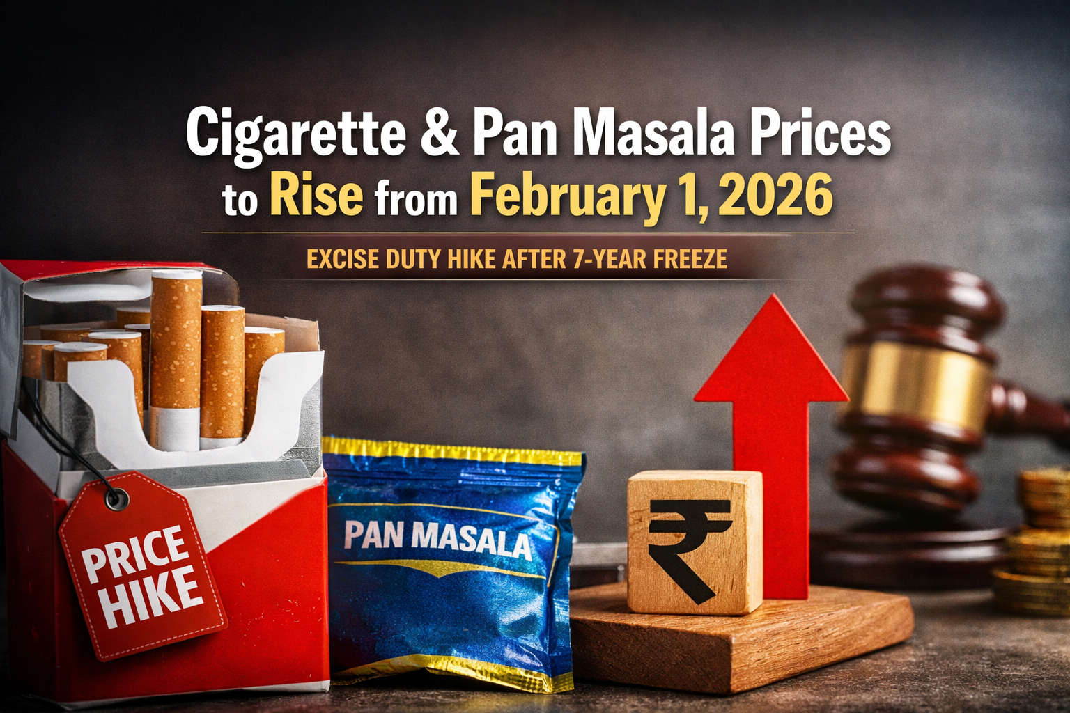Cigarette and Pan Masala Prices Rise From February 1, 2026 as Govt Ends 7-Year Excise Duty Freeze